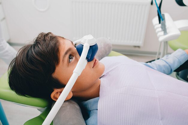 NJ Dental Kids Dentistry pediatric inhalation nitrous oxide calming process frame photo